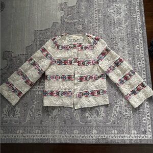 Floral crocheted Sezane top